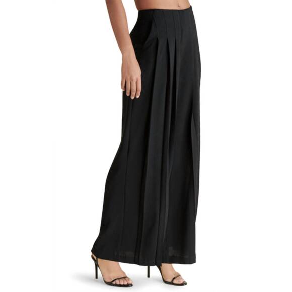 NEW STEVE MADDEN angelica wide-leg pants in black - Picture 4 of 4